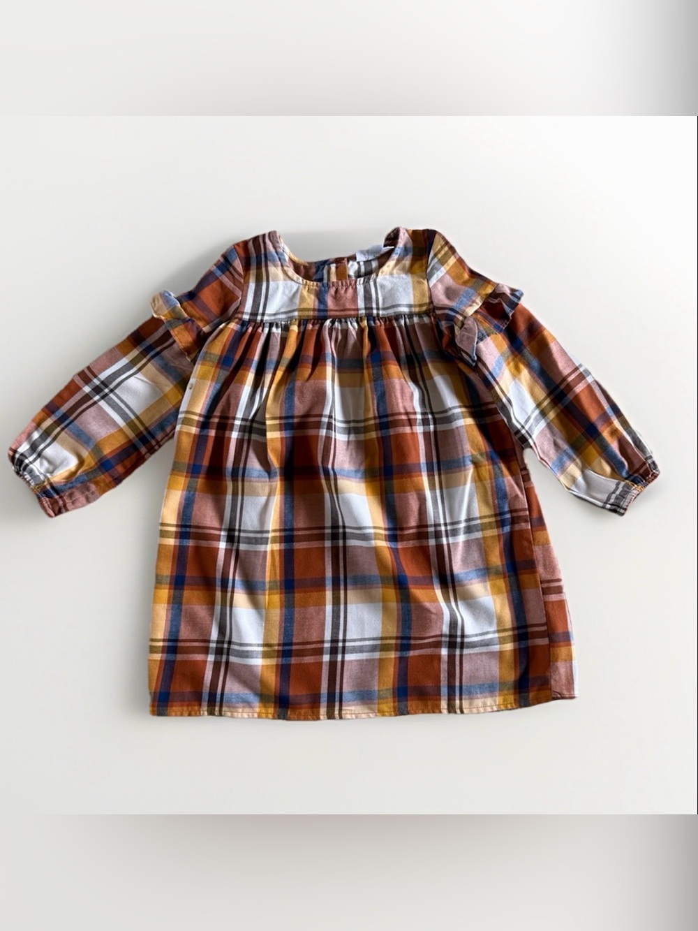 The Children’s Place Girls 5T Plaid Long Sleeve Dress
